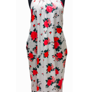 Red Rose Plus Maxi Dress (#0014) SIZE: US 22/UK 26(3XL)