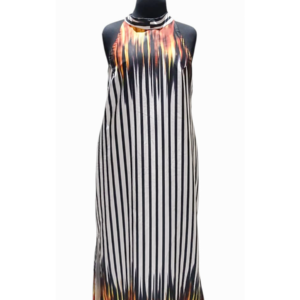 Striped Sunset Maxi Dress (STOCK #0006) SIZE: US 22/UK 16 (M)