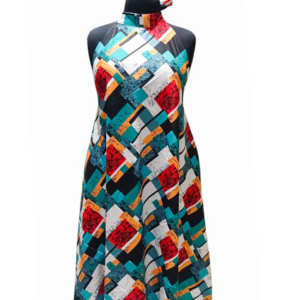 Mosaic Heritage Maxi Dress (STOCK #0009) SIZE: US 18/UK 22 (XL)