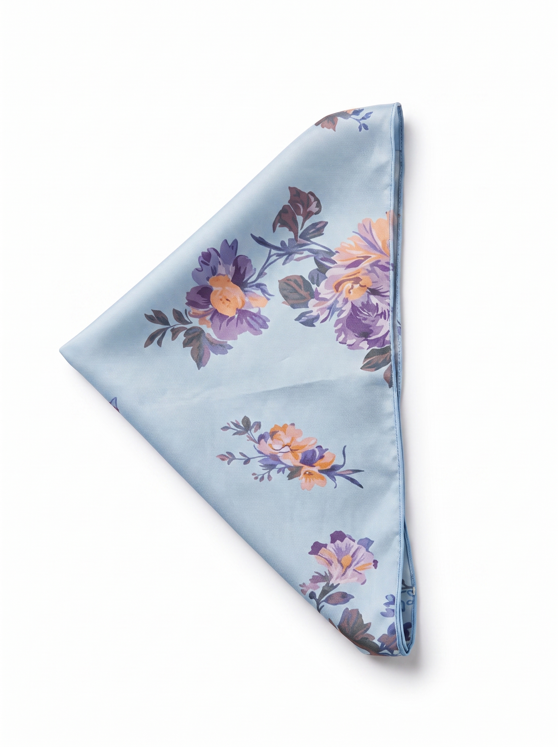Blue Floral Nubian Maxi Dress with Scarf (STOCK #0001) SIZE: US 10/UK 14 (M) - Image 2